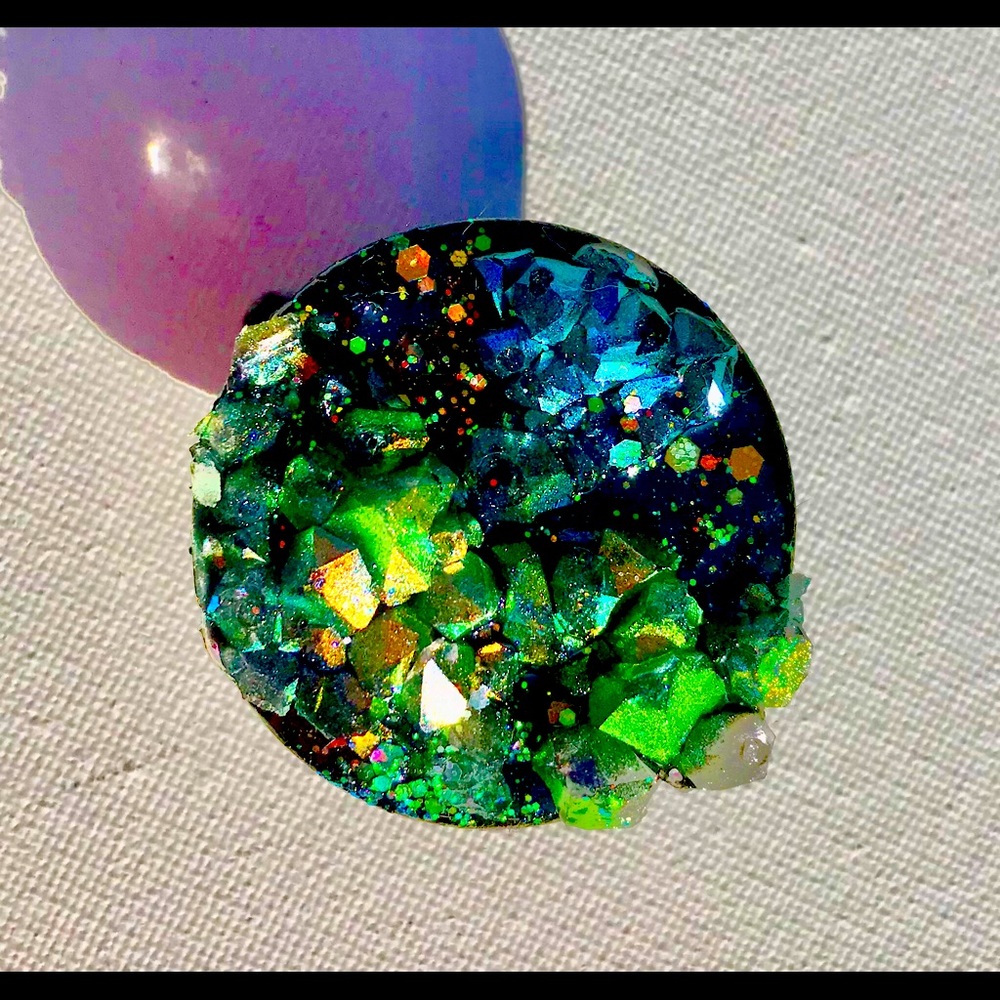 Resin Geode Pop Socket
